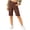 Brown, variant on Girls Capris for Summer Cotton Linen Pants Casual Loose Comfy Trendy Elastic Waist Cropped Trouser Beach Clothes White 14-15 Years
