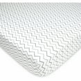 thumbnail image 6 of American Baby Company 100% Natural Cotton Fitted Crib Sheet 52" x 28" - Soft, Breathable, Hypoallergenic & Gentle Toddler Bed Sheet, Gray Zigzag, Neutral for Boys & Girls, 6 of 7