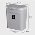 thumbnail image 5 of 2.4 Gallon Kitchen Compost Bin for Counter Top or Under Sink, Hanging Small Trash Can with Lid, 5 of 5