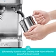 thumbnail image 3 of CASABREWS Ultra Semi-Automatic Espresso machine: 20 Bar, Stainless Steel, Milk Frother, Temperature Control - Americano, Latte, Cappuccino, 3 of 8