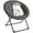 Gray, variant on Twister.CK Folding Saucer Chair with Upholstery, Lounge Cozy Chair Moon Chair with Metal Frame, for Dorm Bedroom Living Room, Coffee