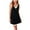 Black, variant on SELONE Sleeveless Nightgowns for Women Plus Size V Neck Mini Nightshirts Comfy Solid Pajamas Dress Casual Homewear