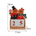 thumbnail image 5 of Gingerbread Man Christmas Countdown Calendar Wooden Blocks Tabletop Ornament Holiday Advent Calendar for Office Desk Decor, 5 of 8