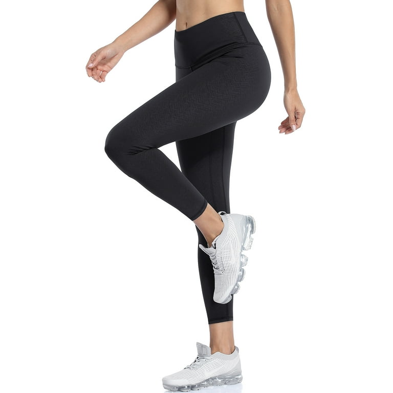 Women's Print High Rise Yoga Pants With Inner Pockets Tights Running  Workout Legging 