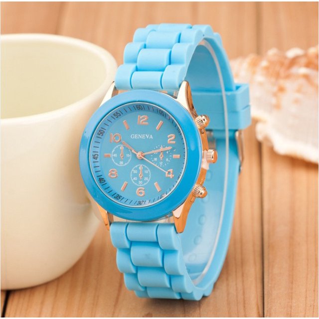 Reloj de silicona de moda, hermoso color, reloj informal para estudiantes.