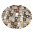 thumbnail image 5 of Cauagu 30" Christmas Tree Skirt Cartoon Bear Pattern Christmas Tree Decorations Tree Mat for Xmas Decorations Occasion Holiday Home Decor -30", 5 of 7