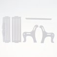thumbnail image 3 of Dollhouse Park Bench Dollhouse Exterior Garden Chair Blanco Fanmusic Dollhouse Park Bench, 3 of 6