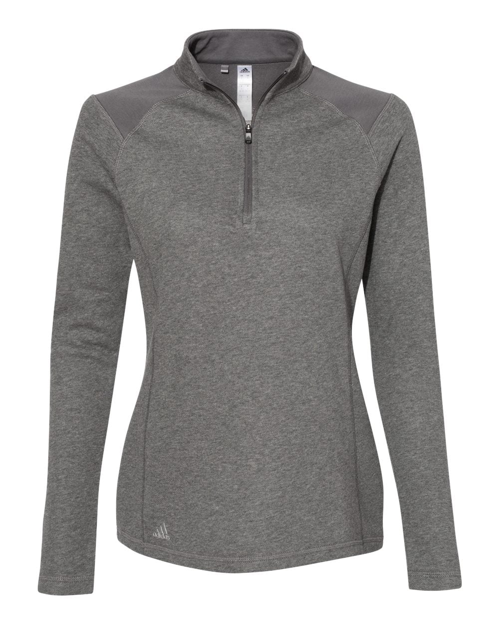 Adidas - Adidas - Women's Heathered Quarter Zip Pullover with ...