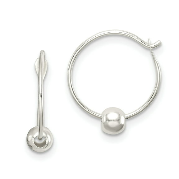 Primal Silver Sterling Silver Hoop Earrings