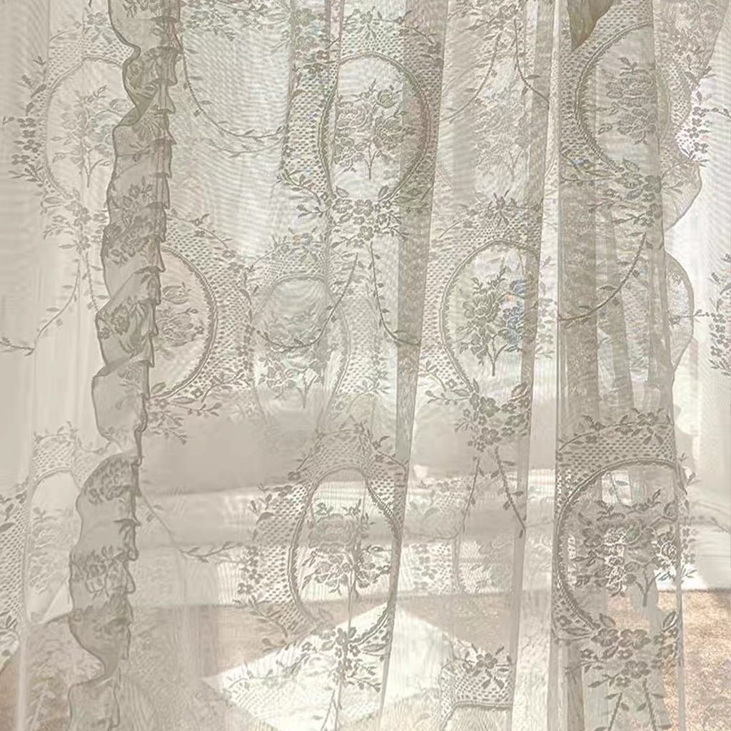 Elegant Lace Princess 4 Corner Post Mosquito Net Romantic for Girls Women Bed Curtain Canopy for Adults Wedding Bedroom Kids Rooms Decoration,White-2,Queen