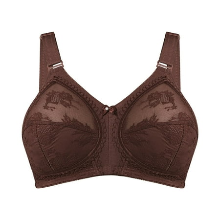 Bras for Women 2024Sexy Lingerie for Women Full Covarge Lace Wireless Bra Seamless Stretchy Compression Bras Sexy Bras for Women(Color:Coffee Size:L)