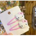 thumbnail image 1 of Sanrio pinza para el pelo para niña, accesorios para el cabello de dibujos animados de Hello Kitty, Clip para el cabello para niña, tocado para niña, Clip para el cabello con lazo de gatito, regalo, 1 of 4