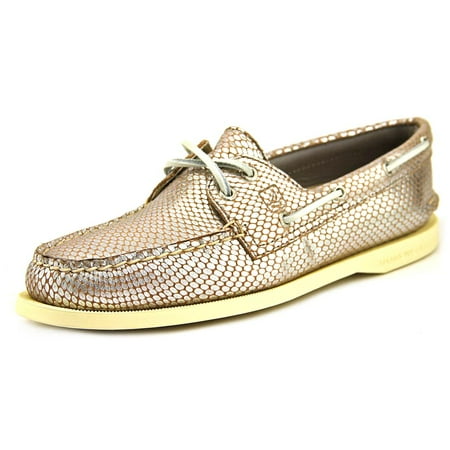 Sperry Top Sider A/O 2-Eye Python Women Moc Toe Leather Silver Boat ... Sperry Top Sider A/O 2-Eye Python Women Moc Toe Leather Silver Boat