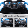 thumbnail image 3 of 24V 400W Kids Ride on Car UTV W/Remote Control, Powered Ride on Toys with 4 Wheels Suspension, 3 Speed, Music for Kids Age 3+, Blue, 3 of 9