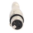 thumbnail image 3 of thinsony 3 Pin XLR Female to Female Jack Plug Audio Adapter Converter Coupler, 3 of 9