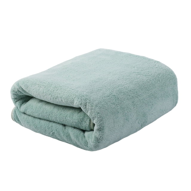 Coral Velvet Bath Towel, Soft Absorbent Quick Dry Thickened Towel with Hanging Loop, Adult Bath Towel for Home Daily Use, Multiple Color Options Available