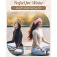thumbnail image 6 of 2PCS Knit Winter Headbands for Women Fuzzy Wool Fleece Lined Ear Warmers Elastic Turban Crocheted Head Wrap Winter Accessories for Cold Weather, 6 of 7