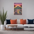 thumbnail image 5 of Monterrey Vintage City Travel Poster with Mountains, People, And Vintage-style Design Print Poster, 5 of 8