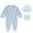 Light Blue, variant on ShomPort Newborn Boy Girl Clothes Warm Cotton Romper Long Sleeve Jumpsuits with Mittens Hats Sets 0-12 Months