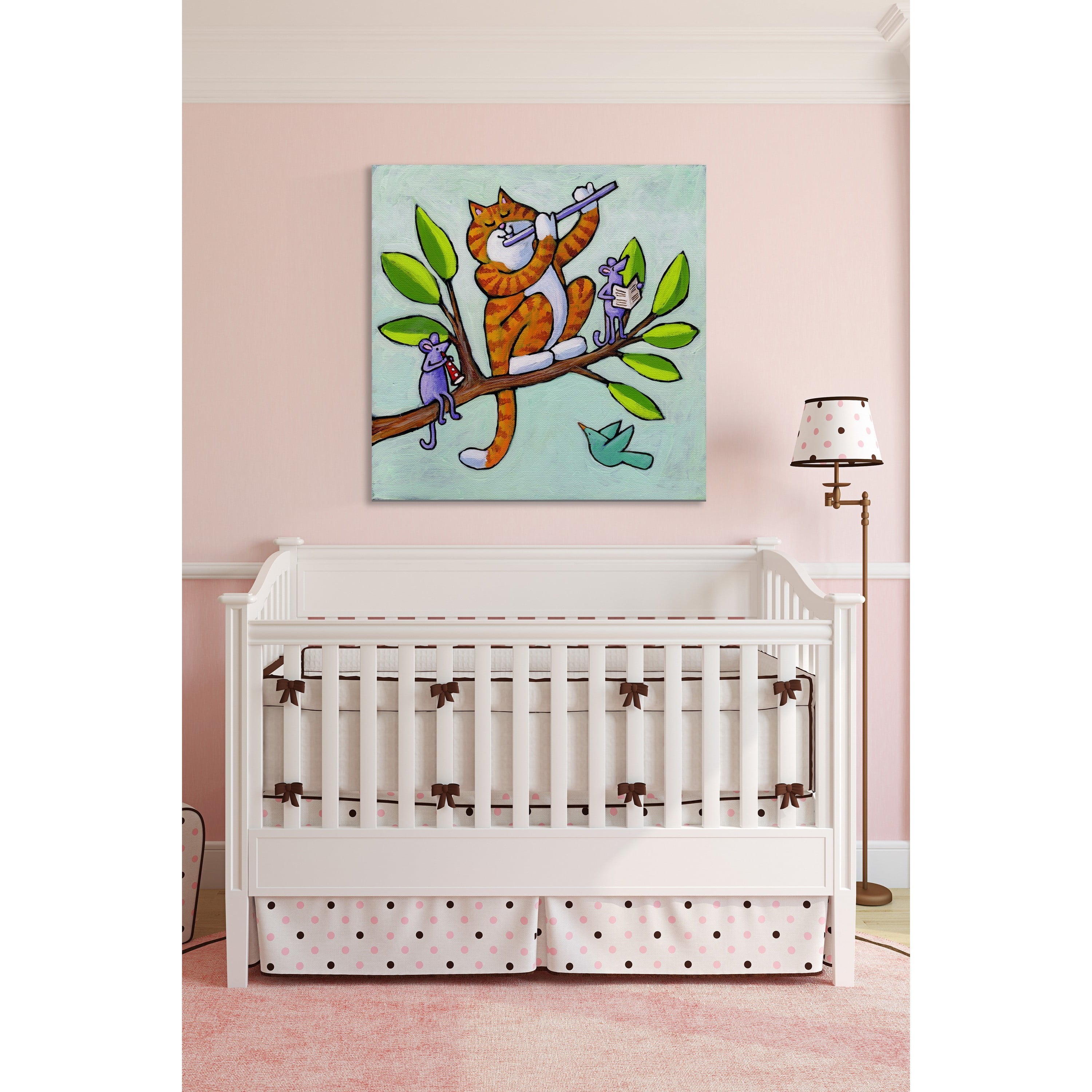 "Out on a Musical Limb" Painting Print on Wrapped Canvas