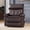 Coffee, variant on Memoryfield PU Leather Recliner Chair with Heat & Massage, 360° Swivel Rocking Manual Recliner Sofa for Adults, Nursery Glider Chair, Brown