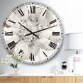 thumbnail image 2 of DesignArt Indigold Pivoines Grises III Grande Horloge Murale, 2 of 2