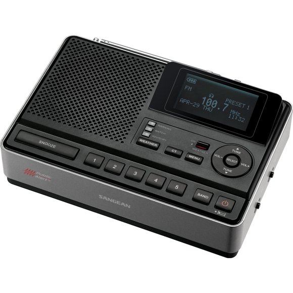 Radio de sobremesa con alerta meteorológica Sangean CL-100 NOAA