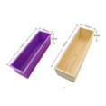 thumbnail image 4 of CNKOO 1200ML Rectangular Toast Mold Silicone Cake Mold Silicone Soap Mold with Wooden Box Baking Tools, 4 of 9
