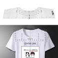 thumbnail image 4 of Camiseta Ruler Guide Tool Acrylic T Shirt Alineación HTV Herramienta, T Shirt Colocación Guía Gráfica Guía Plantilla de plantilla para Niños, - METRO BLESIY Guía de regla de camiseta, 4 of 8