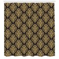 thumbnail image 3 of Ambesonne Autumn Damask Shower Curtain, Victorian Pattern Art, 69"Wx70"L, Charcoal Grey and Pale Camel, 3 of 3