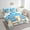 Blue, variant on Erosebridal Ocean Beach Bedding Sets Twin Size,Blue Wheat Comforter Sets with Sheets,Sea Marine Bed in a Bag Twin size,Microfiber Summer Holiday Bedroom Decorative,Reversible,7-Piece