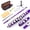 Purple, variant on EASTROCK Closed Hole Nickel Plated Flute Soprano Recorder in C 16 with Professional Care Set for School Ensembles and Beginners Silver