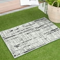 thumbnail image 2 of Tayse Breeze Area Rug BRZ1203 Contemporary Black Outdoor Banded 5' 3" x 7' 3" Rectangle, 2 of 2