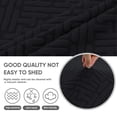 thumbnail image 6 of HUGNEO 1 Piece Stretch Sofa Cover, Jacquard Slipcover with Elastic Bottom, Washable & Pet Friendly Furniture Protector for Armchair, Black, 6 of 11