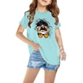 thumbnail image 1 of Mefallenssiah T-Shirt en Coton pour Enfants Garçons Filles Mode Mignon Col Rond Imprimé Tee Manches Courtes, 1 of 5