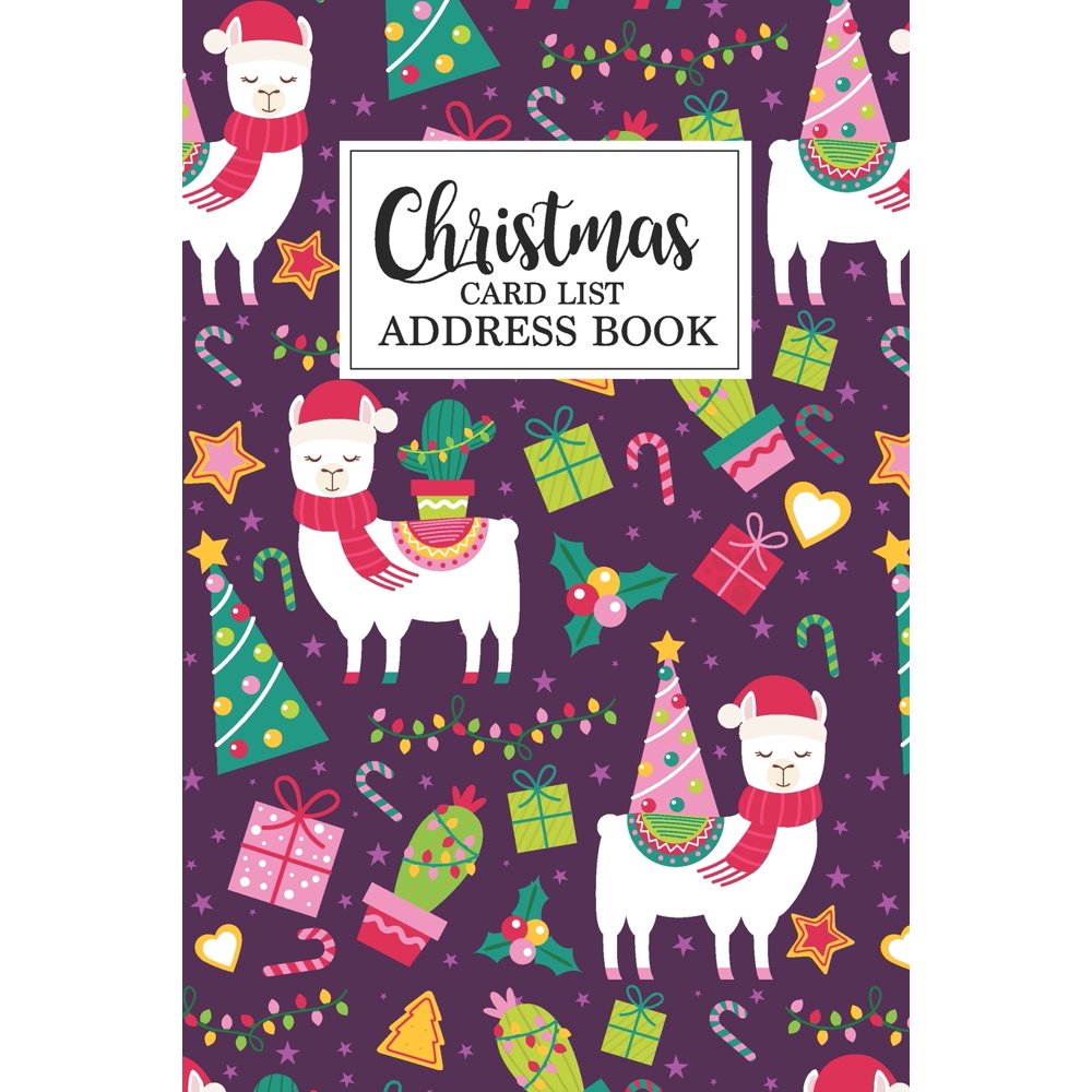 Christmas card list address book : Receive Sending Personal Logbook ten year list This handy