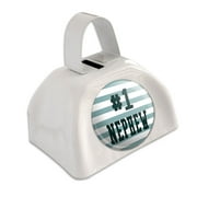 #1 Nephew Number One Favorite White Cowbell Cow Bell