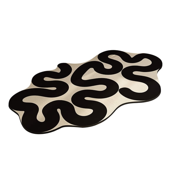 Tapis De Bain Antidérapants, Nouveauté De Salle De Bain, Tapis à Forte Absorption d'eau en Forme De Rayures, Tapis Doux à Séchage Rapide pour Cuisine Et Salle De Bain(Style-B)