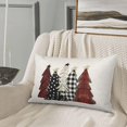 thumbnail image 5 of Merry Christmas Pillow Covers 18x18 Inch Pack of 2,Green Christmas Watercolor Holly Berry Throw Pillow Covers Winter Christmas Decor Linen Pillowcase Farmhouse Cushion Case for Sofa Couch Bed, 5 of 6