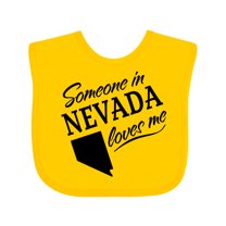 Inktastic Someone in Nevada Loves Me Boys or Girls Baby Bib