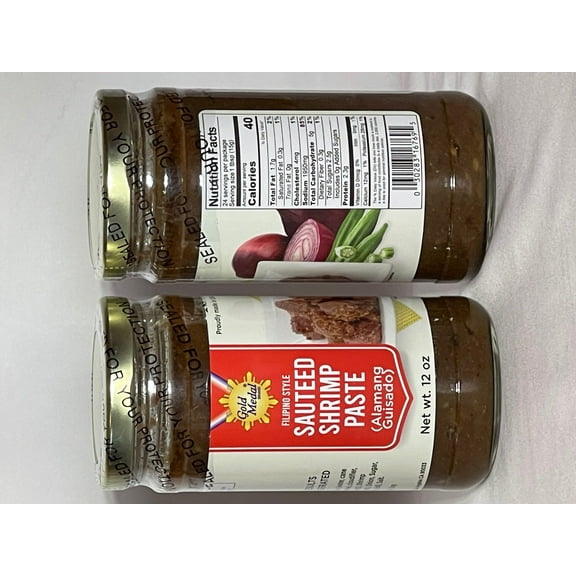 Gold Medal Sauteed Shrimp Paste (Alamang Guisado) 12 oz per pack (2-Pack)