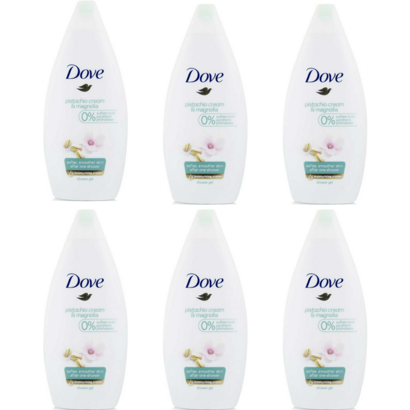 Dove Body Wash Pistachio Cream & Magnolia, 500ml Pack of 6