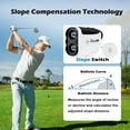 thumbnail image 3 of Golf Rangefinder with Slope, 1,200 Yards Range Finder Golf, 7X Magnification with Magnet, Flag Lock Vibration, Rechargeable Laser Rangefinder for Hunting, 3 of 7