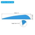 thumbnail image 2 of Arrows Vanes 4 Inch Plastic Feather Archery Fletching Arrow Fletch Wing with Water-Drop Cut, Blue, 50 Pack, 2 of 5