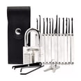 thumbnail image 1 of Kit De 15 Piezas Ganzuas Profesionales Con Candado Y Manual plata, 1 of 3