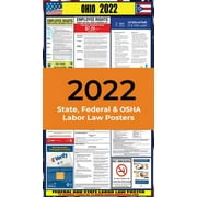 2022 Ohio (OH) State Labor Law Poster - State, Federal and OSHA Compliant Laminated Poster - Ideal For Posting In The Workplace - Easy To Read Print - Perfect For Common Rooms And Cafeterias