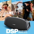 thumbnail image 3 of Altavoz Bluetooth W-KING X10 de 70 W a prueba de agua con banco de energía, 3 of 9