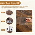 thumbnail image 6 of HDUTNGISN 24" Oval Side Table with Wooden Tray, Wood  End Table for Bedroom, Living Room , 6 of 14