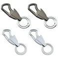thumbnail image 3 of IBASETOY 4pcs Keychain Car Key Zinc Alloy Rectangle Installation for Men and Women, 3 of 8