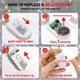 thumbnail image 3 of Batería blanca Fairy Lights SINAMER de 20 LED con temporizador, 2 m, 6 unidades, 3 of 6